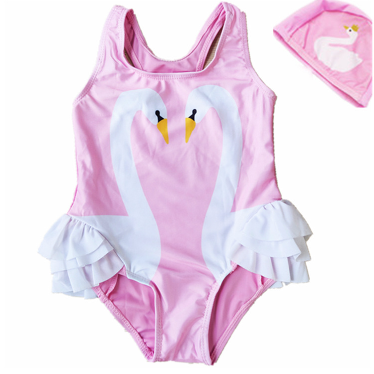 Cisne rosa con sombrero