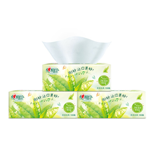 Xinxiangyin Tea Scent 24 Packs Full Box Household Affordable Facial Paper Large Pack Toilet Paper Napkins