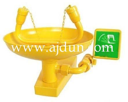 经济型壁挂式洗眼器 碳钢+ABS涂层AJD-6880066