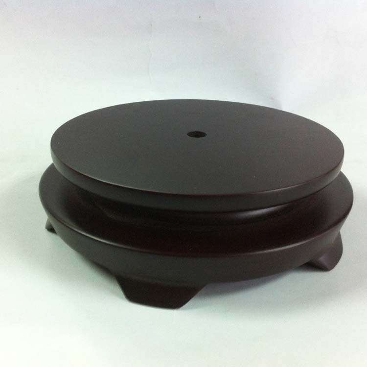 东莞木工艺品厂台灯烤漆木头底座展示摆件中纤密度板喷漆圆形木底