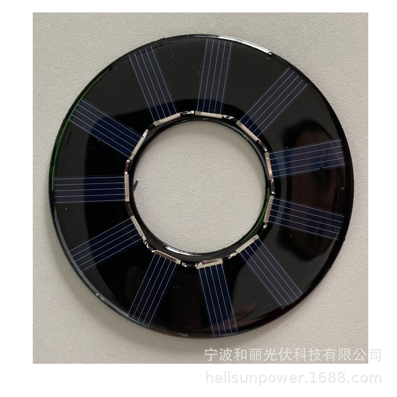 Φ81圆环太阳能滴胶板 球泡灯太阳能充电板 圆81多晶硅滴胶板