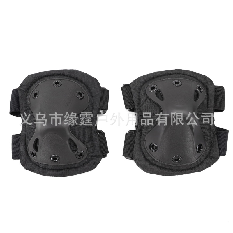 Suministro transfronterizo rodillera codo almohadilla de cuatro piezas al aire libre montar deportes equipo de protección real CS equipo de campo en stock