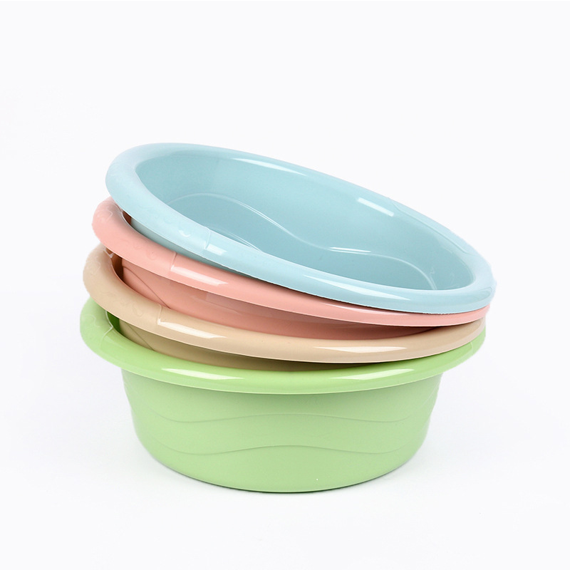 Ondulación de agua engrosada Cubo de lavabo de plástico hogar lavabo grande estudiante dormitorio lavandería lavado de pies lavabo de plástico al por mayor