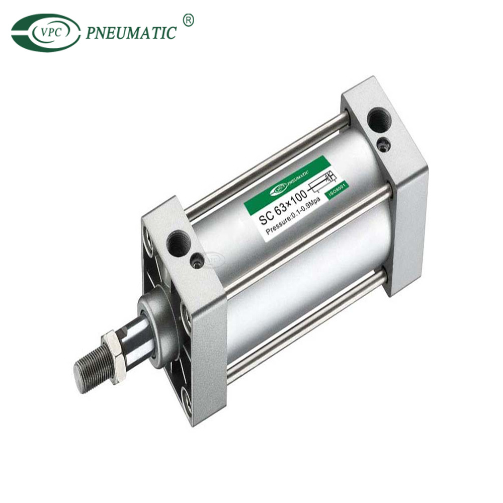 亚德客SC方形气缸 SC32 50 100 200缸径拉杆气缸大推力复动气缸