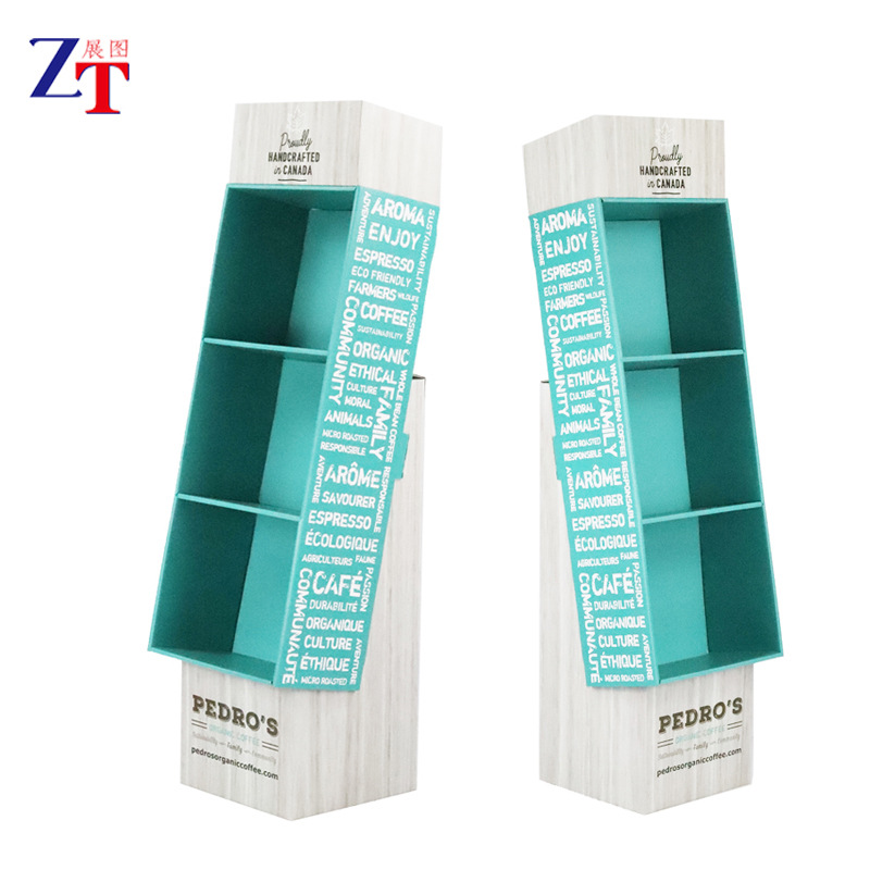 定制超市纸陈列架高强度瓦楞展示架耐用活动促销纸纸货架可折叠