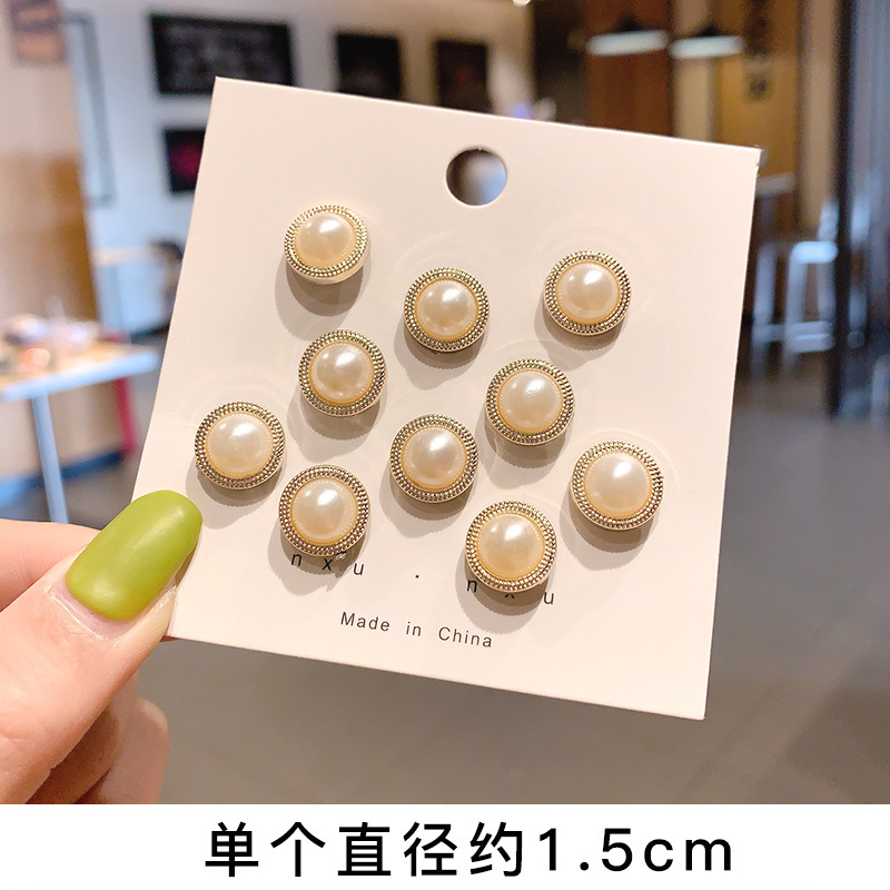 Perla anti-exposición hebilla decoración mini linda cara sonriente broche mujer escote pin ropa fija ramillete Accesorios