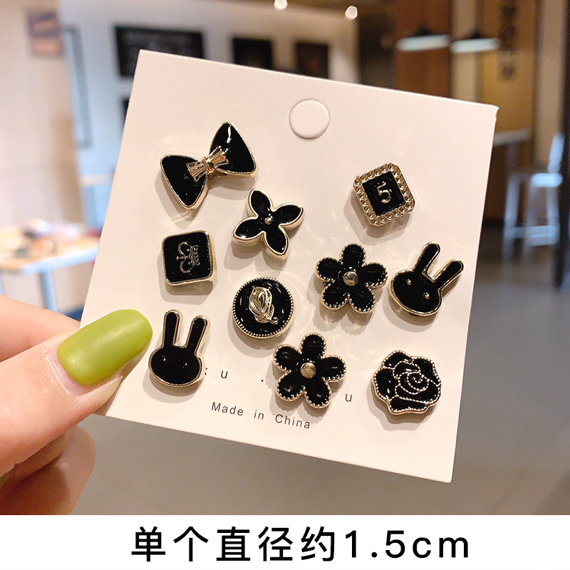 Perla anti-exposición hebilla decoración mini linda cara sonriente broche mujer escote pin ropa fija ramillete Accesorios