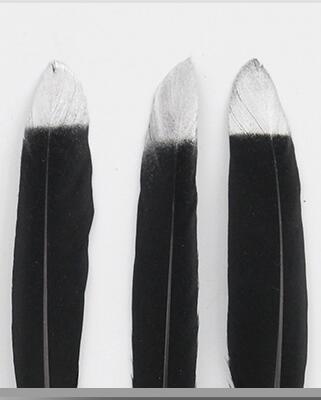 검은 배경에 실버 팁