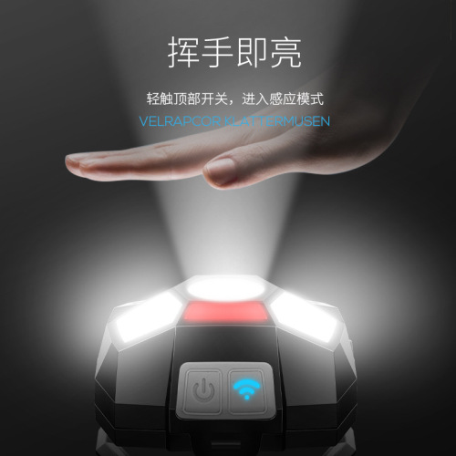 Smiling Shark Mini Rechargeable Headlamp Recommended by Craftsmen Lightweight Headlamp Floodlight Maintenance Headband Flashlight