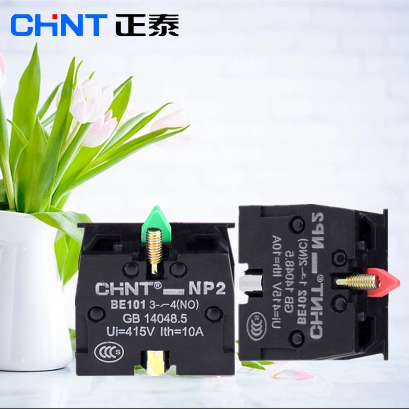 正泰 辅助触头 NP2-BE101 常开 绿色 NP2-BE102 常闭 红色