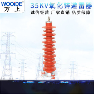 35Kv Composite Zinc Oxide Lightning Arrester Hy5Wr-51/134 Insulated Power Station Line Outdoor High Voltage Lightning Arrester