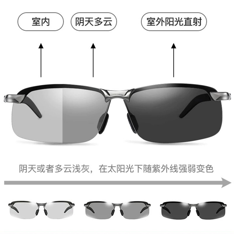 2026 New Polarized Sunglasses 3043 Men's Night Vision Sunglasses Outdoor Color-Changing Day and Night Sunglasses 2026 New Polarized Sunglasses 3043 Men's Night Vision Sunglasses Outdoor Color-Changing Day and Night Sunglasses