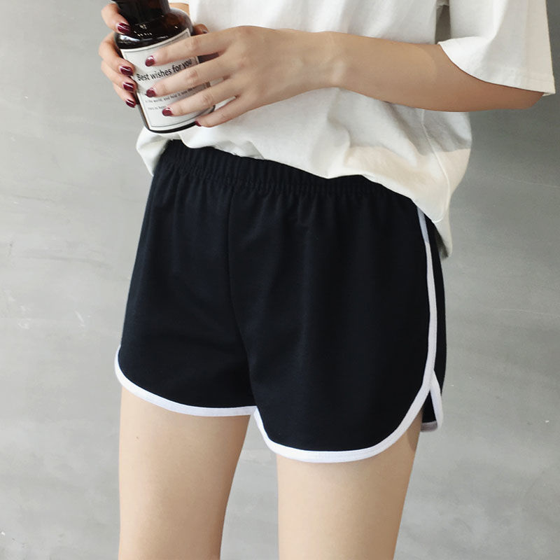 2024 pantalones cortos deportivos de verano para mujer nuevo estilo holgado estudiante fitness casual para correr pijama puesto de fondo de todo fósforo ropa de mujer image 4