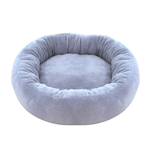 Pet deep sleep winter warm round nest thickened plush cat nest four seasons universal nest mat cat nest pet supplies wholesale