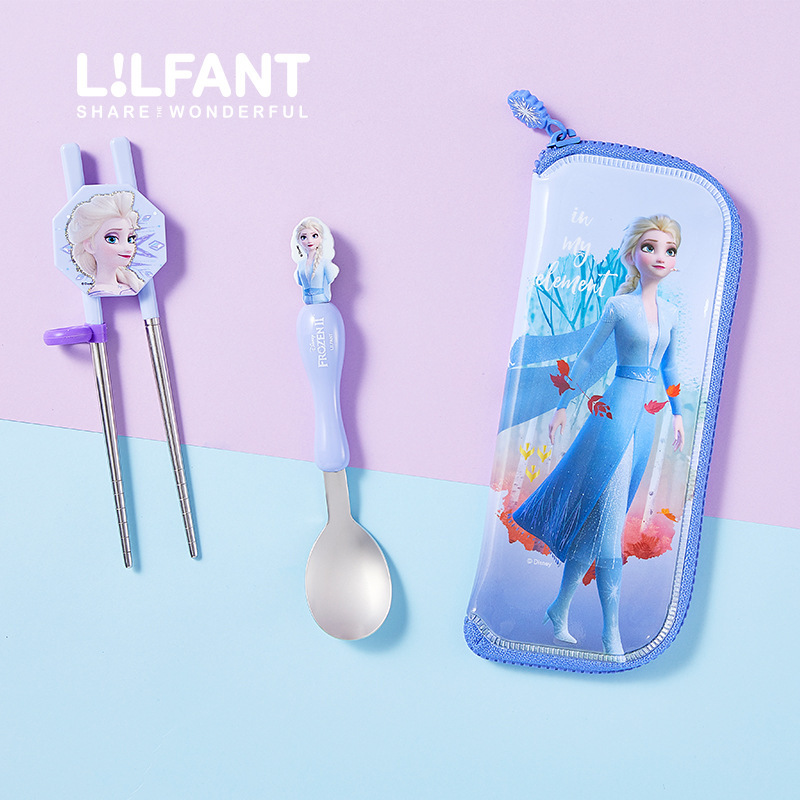 South Korea's Lilfant Frozen Kidsren's Chopsticks Training Chopsticks Baby Learning Spoon Chopsticks Tableware Set South Korea's Lilfant Frozen Kidsren's Chopsticks Training Chopsticks Baby Learning Spoon Chopsticks Tableware Set