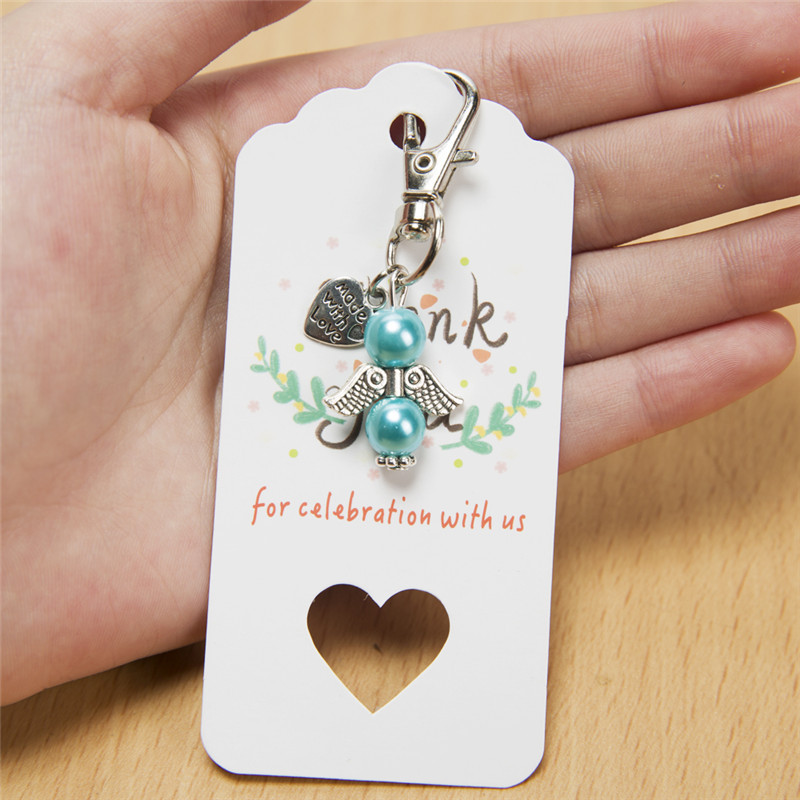 Creativo Ángel DE LA Guarda llavero decoración de la boda regalo alas de Ángel Bebé bautismo comunión regalo del partido