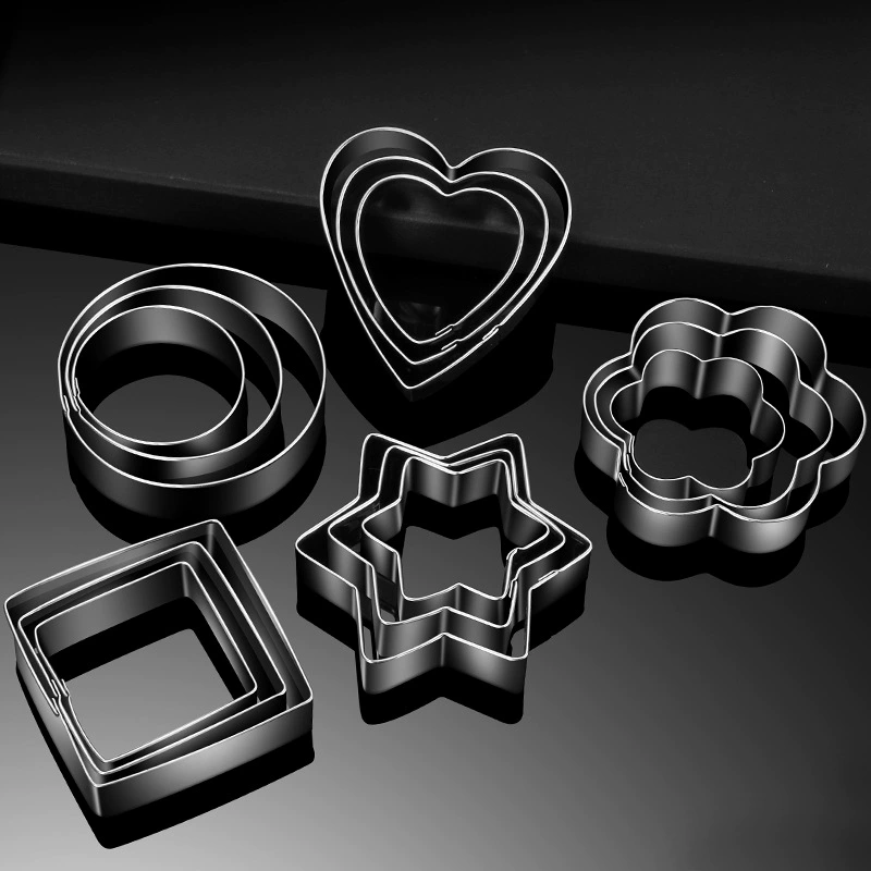 Из нержавеющей стали мусс кольцо форма для печенья костюм Круглые три части DIY Инструменты для выпечки круглая форма для торта