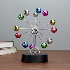 Colorful Perpetual Motion Machine Electric Ferris Wheel with No Swing Mechanism | Magnetic Perpetual Motion Device | Office Artisan Craft Decoration