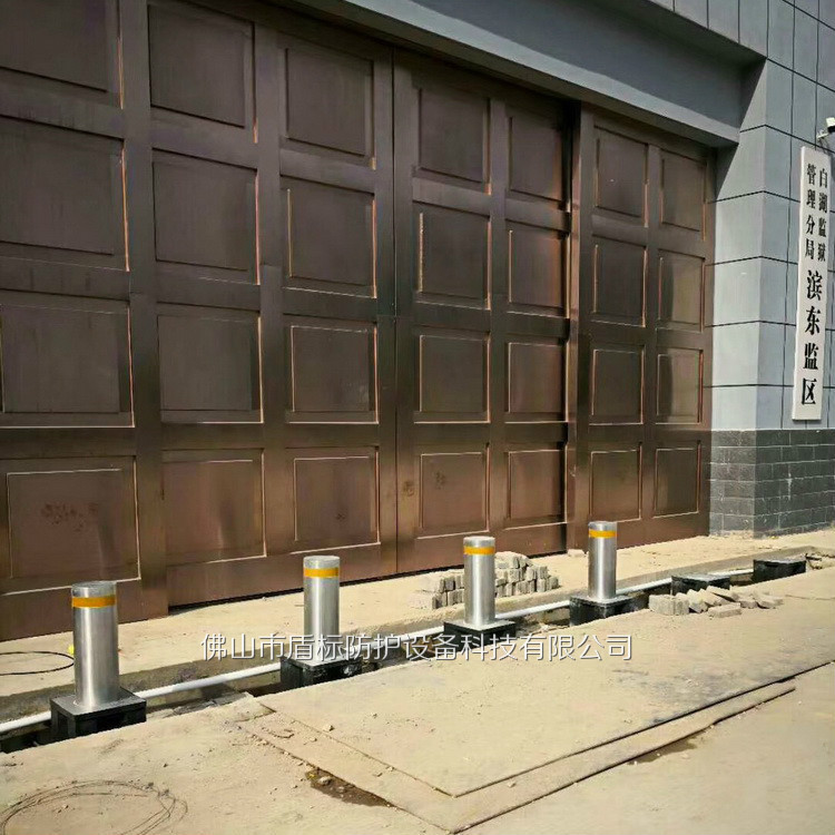 停车场自动伸缩柱 智能不锈钢止车路庄 电动液压马路防冲撞升降柱