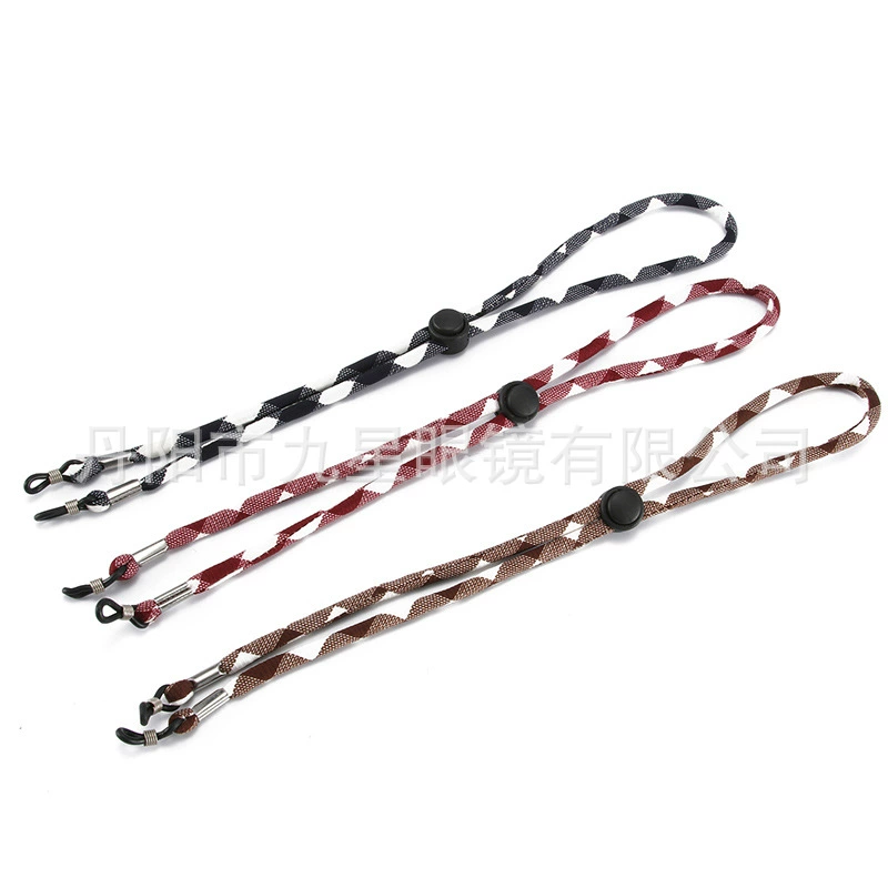 Специальная противоскользящая и противопадающая черная веревочная оправа для очков для спортивных очков, детская цепочка для очков