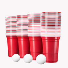 50ֻ�b450ml�tɫbeer pong16oz��ɫ�Ɍ����ϱ� red solo cups