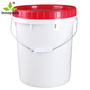 Supply 20L spiral mouth plastic barrel