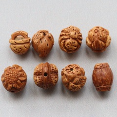 桃核彫刻揺りかご蓮花腰鼓編ブレスレットアクセサリー素材ビーズアクセサリーメーカー卸売り