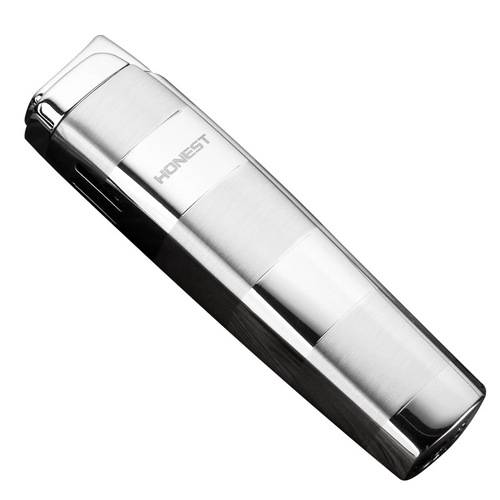 Baicheng Windproof Inflatable Lighter Creative Personality Men's Direct Cigar Electronic Metal Lighter Smoking Accessories Gift Wholesale