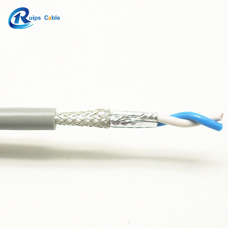 高柔性带屏蔽数据电缆拖链电缆trvvp伺服电机柔性屏蔽电缆