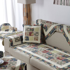 Pastoral patchwork fashion home cotton sofa cushion fabric quilted non-slip sofa cushion seat cushion cover