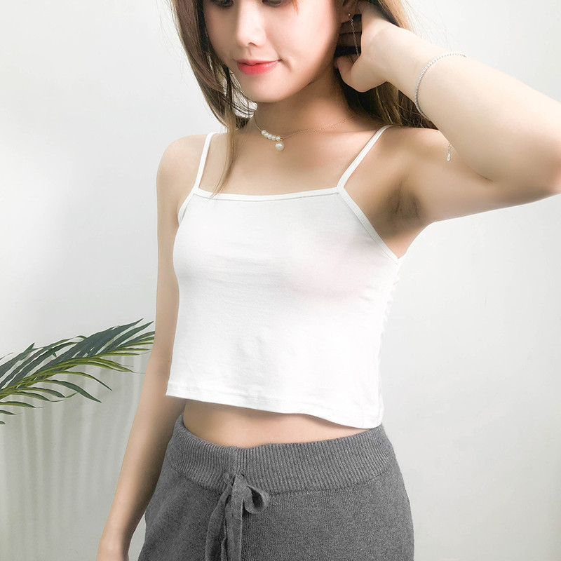 New Style Strapless Modal Inner Layer Short Top with Flat Neckline, Off-The-Shoulder Strapless Top That Exposes the Navel