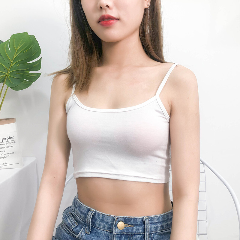 Spring and Summer New Style Modal Short Camisole for Women with Half Exposed Navel and Bottoming, Simple Tube Top