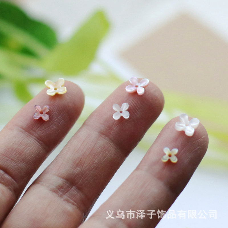 Shell Flower 6-8mm Osmanthus Cross Bowl Flower Nail Tools Nail Art Stickers DIY Jewelry Accessories Ring Chinese Style