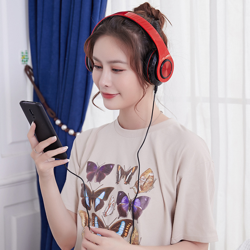 Popular wireless Bluetooth 5.0 luminous colorful foldable sports headset, universal