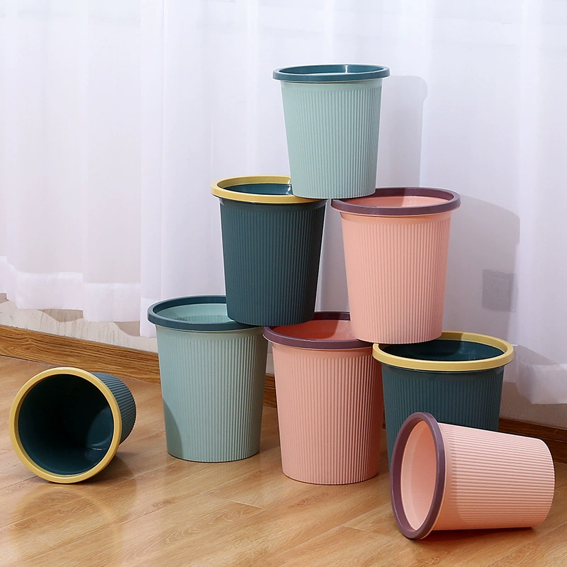 Plastic big garbage can, simple and elegant design, wholesale