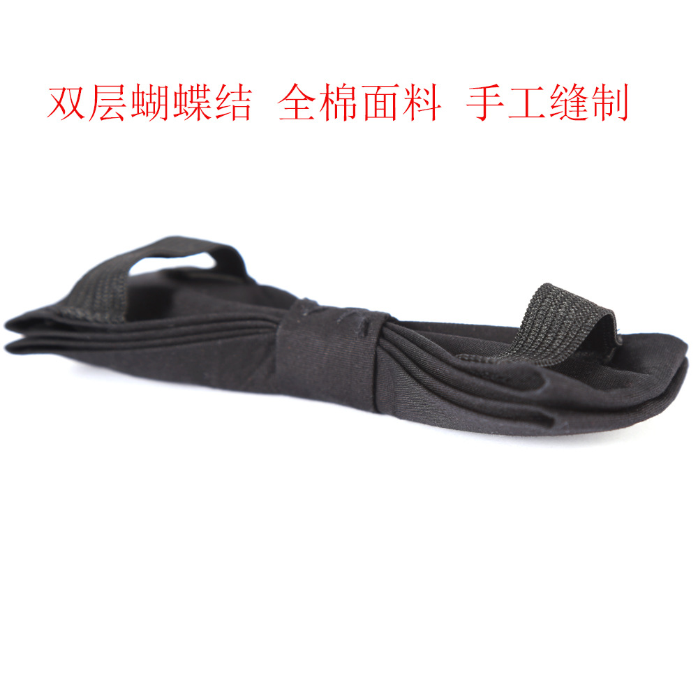 Fabricante nuevo punto transfronterizo algodón negro occidental boda mascota collar arco collar perro