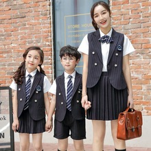 曼尔菲菲新款幼儿园园服六一表演服春秋夏装西服三件套班服毕业服