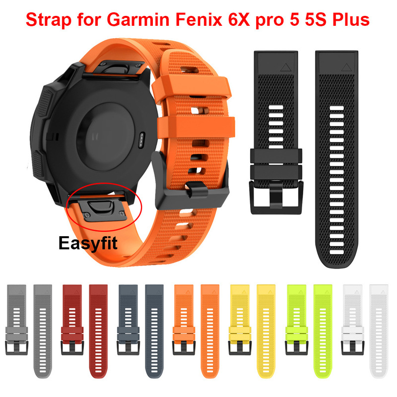 For Garmin Jiaming fenix5 5S 5X 6X 7X flying time 3/3HR quick release silicone strap in stock