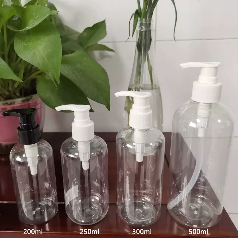 200ml洗护沐瓶宠物香波沐浴露凝胶消毒液护肤品分装pet压泵瓶子