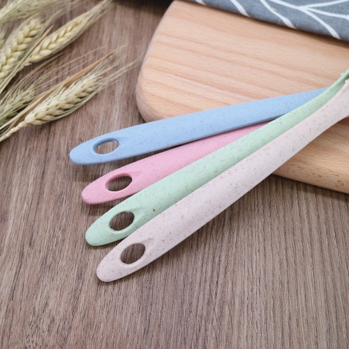 Wheat straw rice soup spoon household long handle thickened large porridge spoon kitchen plastic kitchen utensils porridge spoon