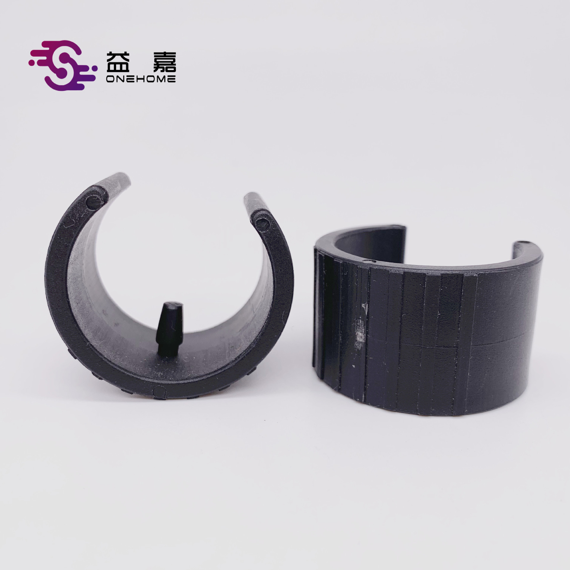 环保C型脚垫38/42mm开口脚垫 家具止滑垫 铁管钻孔固定脚