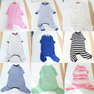 2019 宠物春夏款服装 条纹大型犬四脚大狗衣 金毛牧羊犬大狗衣服
