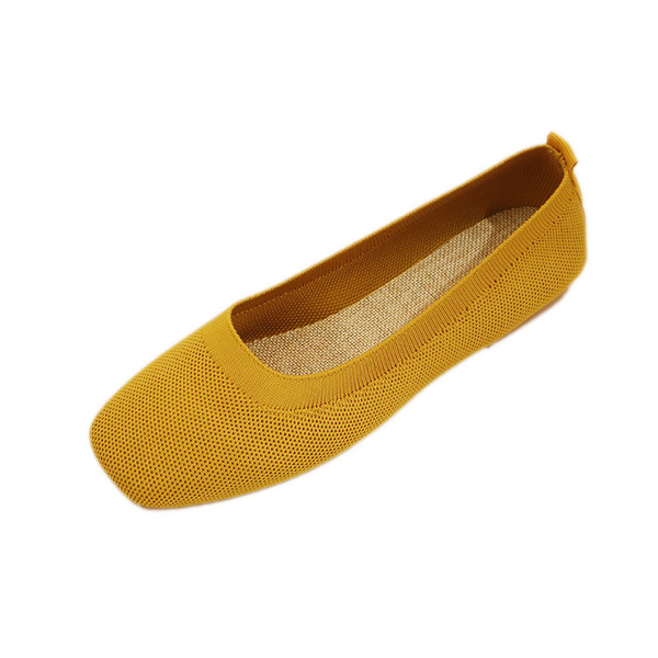Knitted casual shoes flat