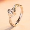 Wedding ring for beloved, zirconium, Korean style, European style, wholesale