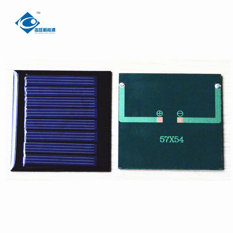 余姚志旺 57*54多晶硅滴胶板4V 户外应急照明用迷你太阳能板0.25W