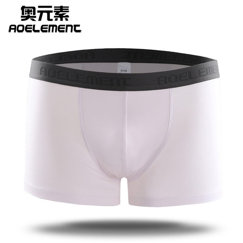 Modal ropa interior de los hombres sexy Mediados de cintura boxeadores de moda u convexa de los hombres transpirable absorbente de sudor Boxer shorts cabeza Nuevo