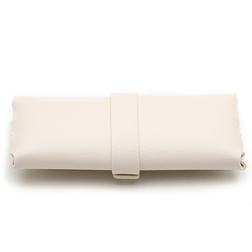 Sunglasses and Plain Glasses Universal Case Set Polarized Blue Light Soft Bag Beige Women's Leather Quality Packaging