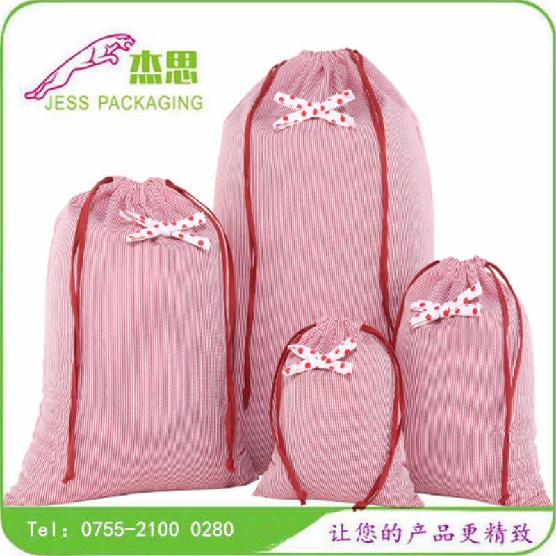 设计新款蝴蝶结束口袋化妆品包竖格子棉布衣物收纳包量大从优