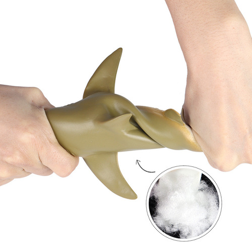 Simulated marine animal model children's soft rubber killer whale great white shark beluga blue whale dolphin sperm whale toy ornaments
