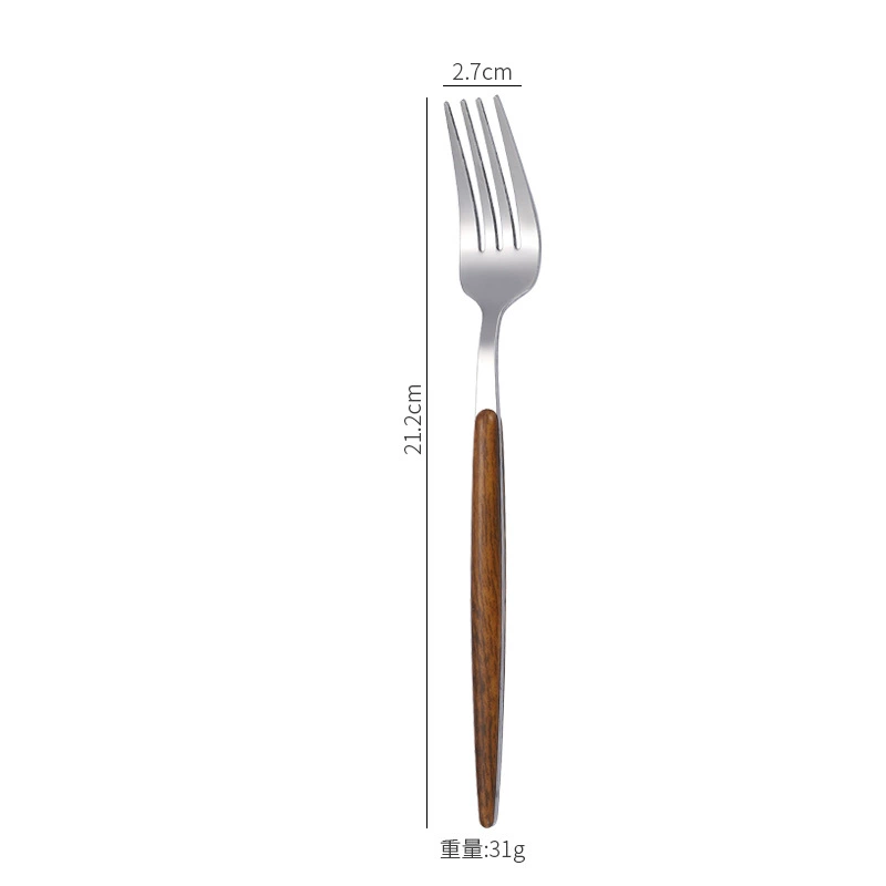 Handheld Stainless Steel Cutlery Set for Elementary Students, 3-Piece Fork Spoon Chopsticks